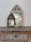 Late 18c French Silver Gilt Wood Marriage Mirror